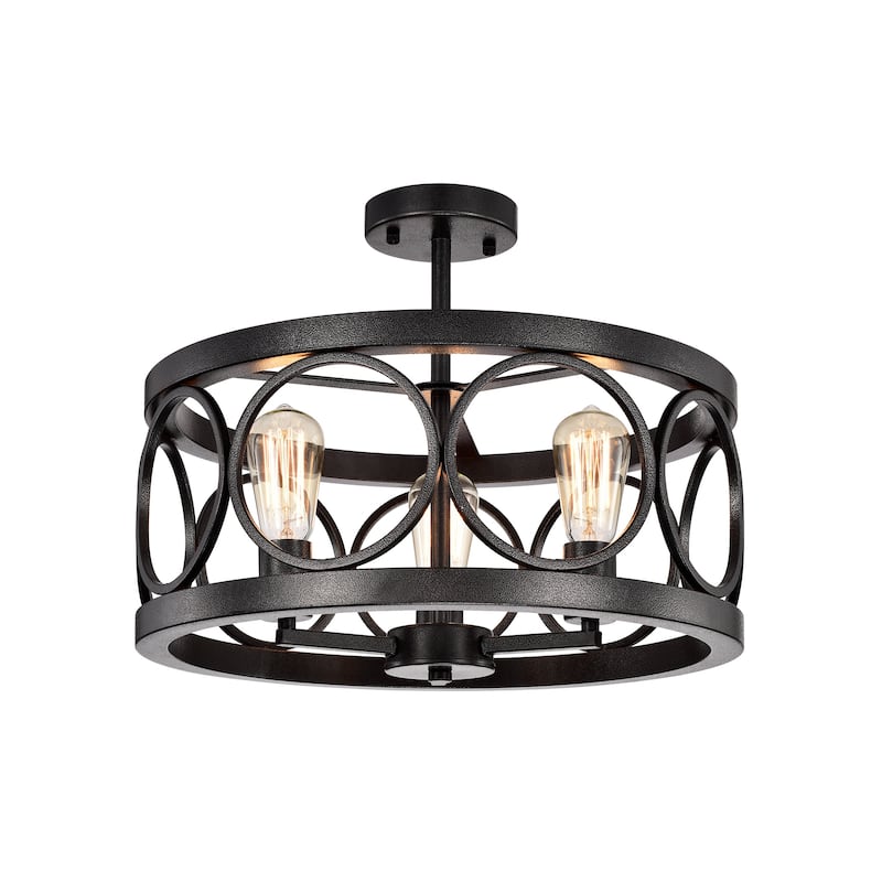Shacer 3-light Hood Design Ceiling Lamp
