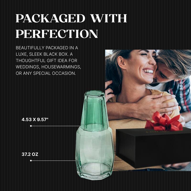 Bruno Magli 2 piece Geo Carafe Set - 37.2 oz