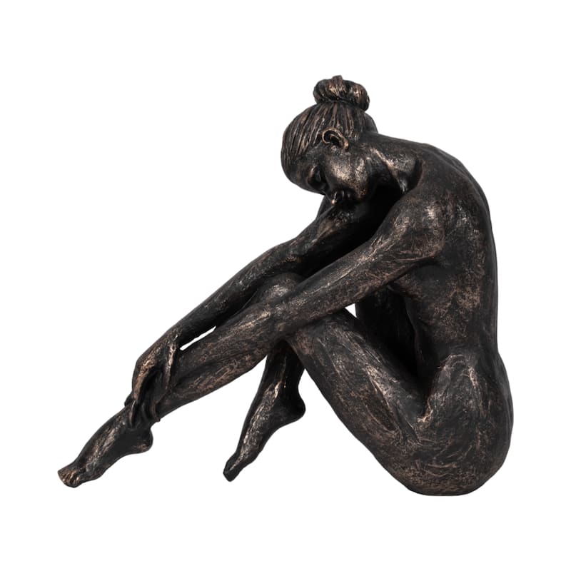 Sagebrook Home Bronze Elegance in Stillness Sculpture Collection