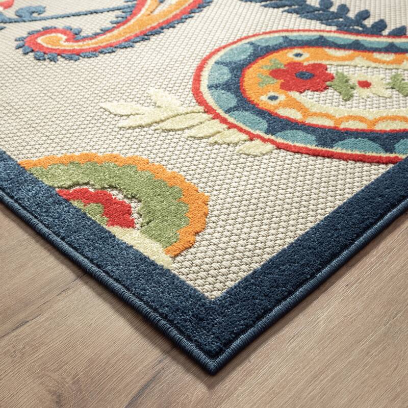 Copac Transitional Diamond Performance Indoor/Outdoor Area Rug By Sevita