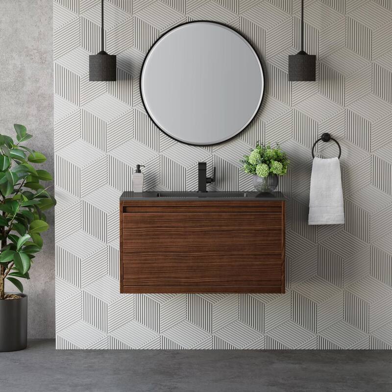 James Martin Vanities 805-V35.4-MB-CH Mantova 36" Single Basin Poplar