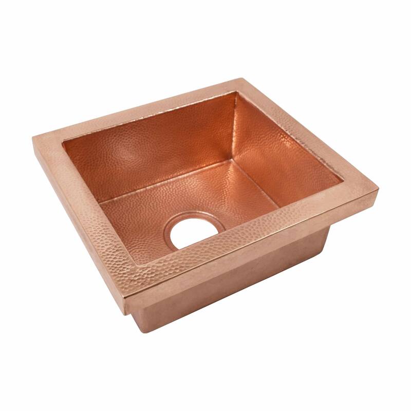 Manhattan Hand Hammered Copper Drop-in Bar Sink
