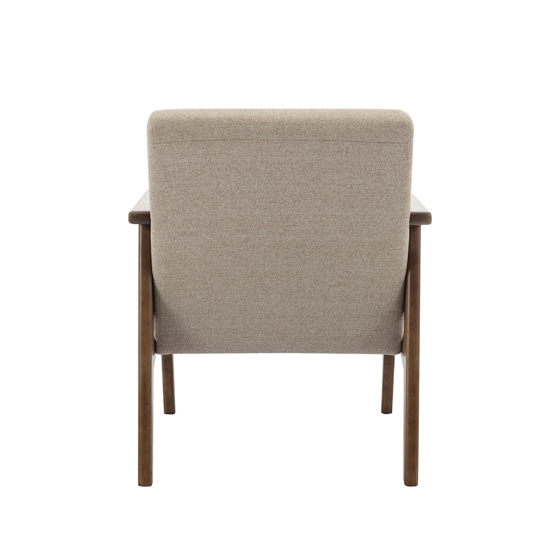 Porthos Home Laleh Fabric Accent Chair with Rubberwood Legs