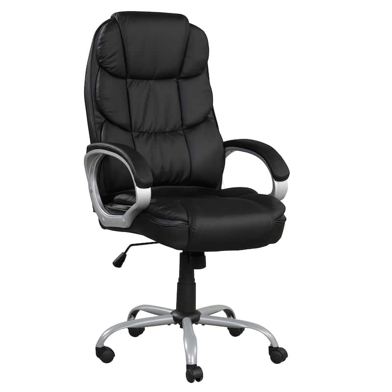 Sealy® Kronos Mid-Back Ergonomic Swivel Office Chair with Padded Armrests