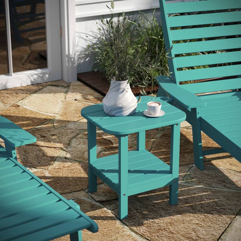 All-Weather Adirondack Style Patio Side Table