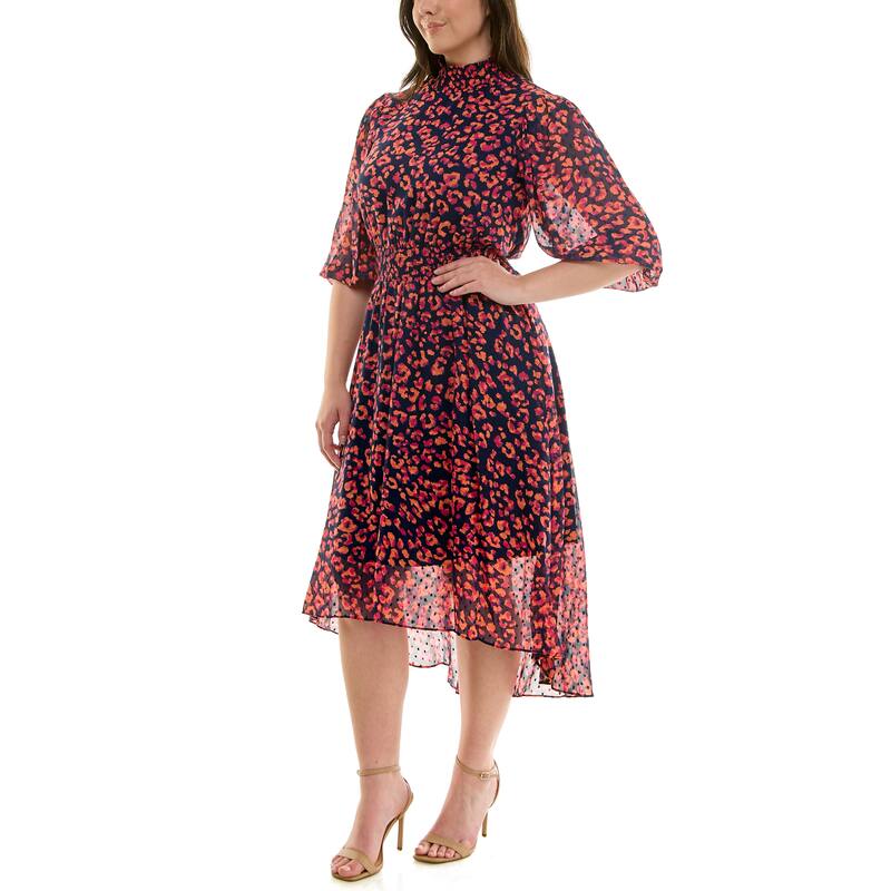 Nanette Lepore Floral Print Midi Dress