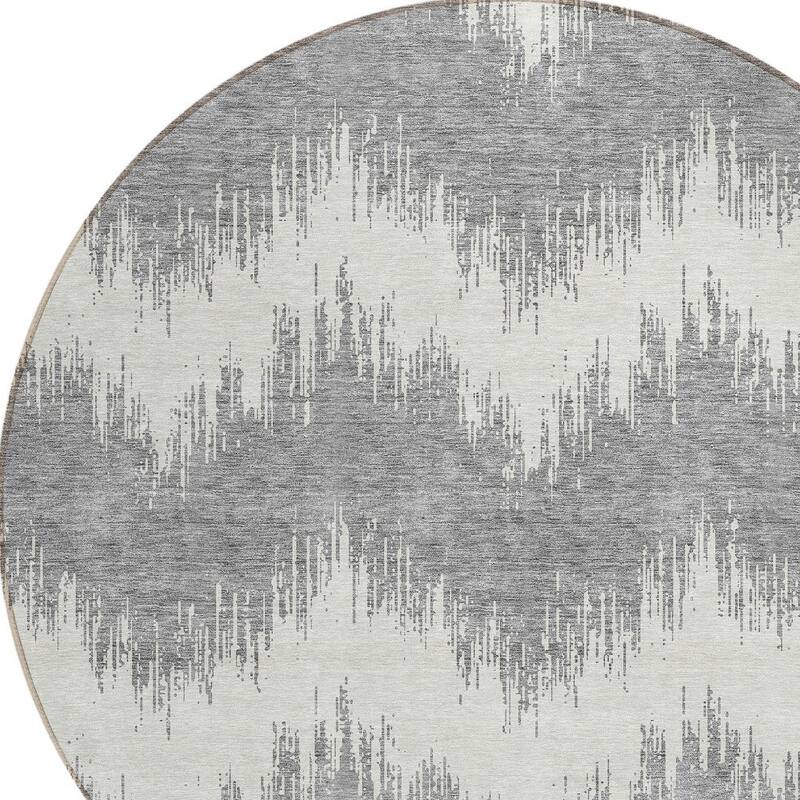 HomeRoots Chevron Transitional Rectangle Outdoor Rug