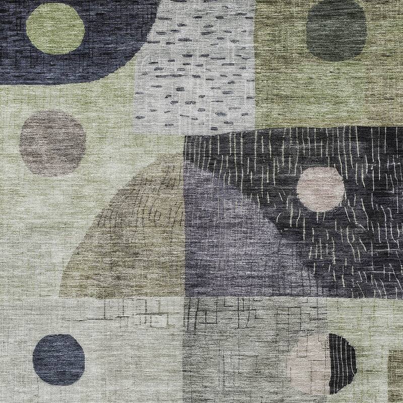HomeRoots Geometric Transitional Rectangle Outdoor Rug