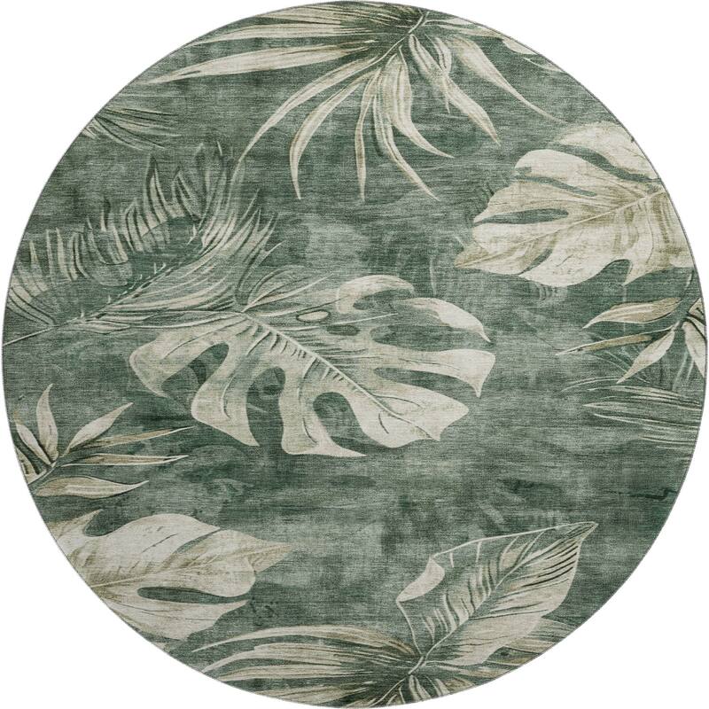 Premium Washable Super Soft Tropical Floral Mayfield Rug