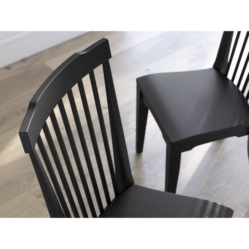Signature Design by Ashley Mendinfort Black Dining Chair (Set of 2) - 21"W x 23"D x 40"H