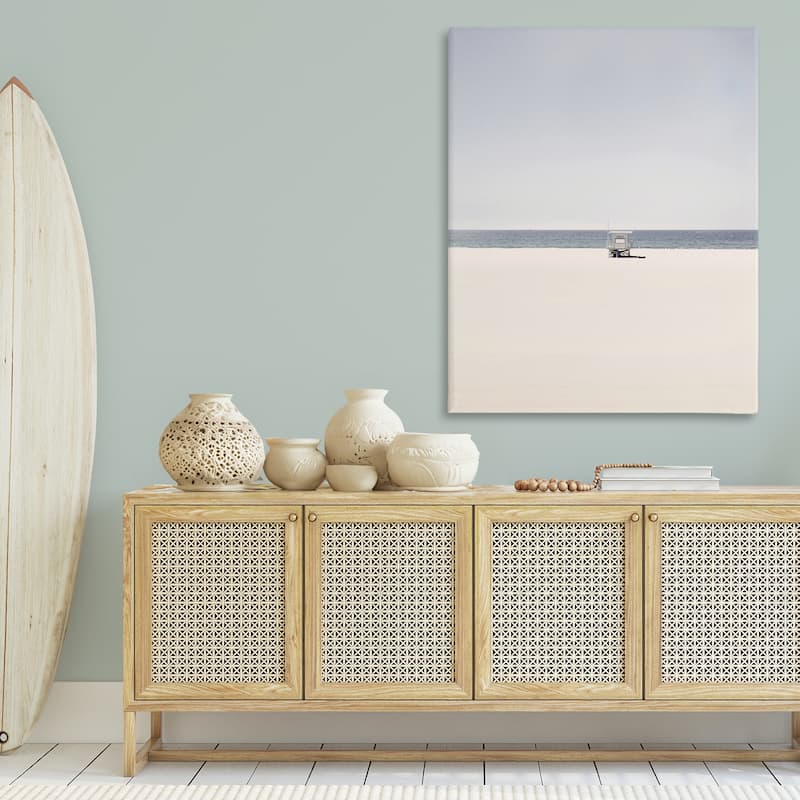 Stupell Distant California Beach Hut Canvas Wall Art Design By Gemma Bardot