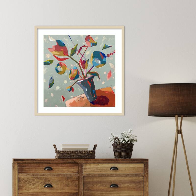 Always Something to Celebrate by Dianna Fritzler Wood Framed Wall Art Print - Svelte Natural