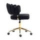 preview thumbnail 94 of 118, Velvet Home Office Desk Chair, Height Adjustable Task Chair, Armless Single Chair with Wheels, 360° Swivel Vanity Chair - N/A