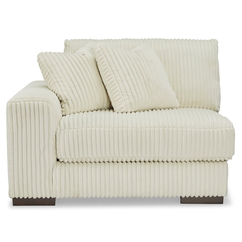 Signature Design by Ashley Lindyn White 2-Piece Sectional with Ottoman - 102" W x 70" D x 38" H