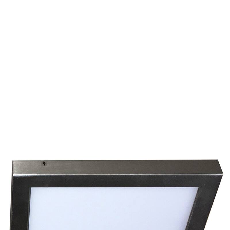 1-Light Integrated LED Flush Mount Ceiling light in Brushed Nickel