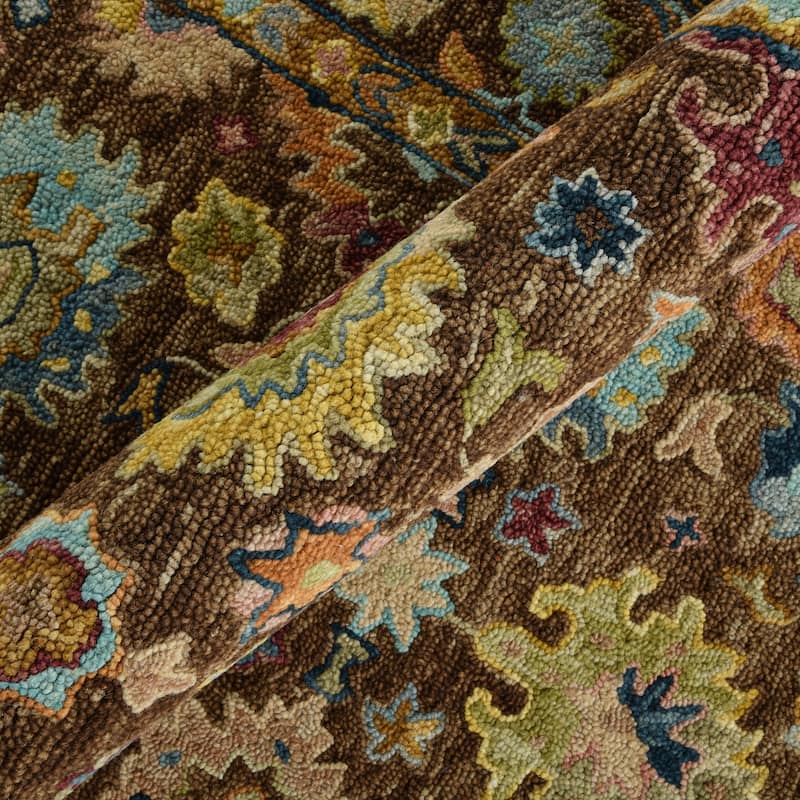 Empress Brown Traditional Hand-Hooked Area Rug 2' x 3'