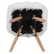 preview thumbnail 9 of 20, Kids Shaggy Dog Accent Chair - Desk Chair - Playroom Chair - 14"W x 14"D x 23.5"H
