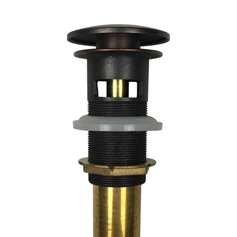 SinkSense 1.5" Pop-Up Sink Drain in Aged Copper - Overflow