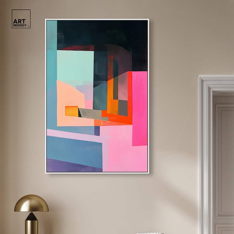 Color Blocks I Canvas by Art Remedy