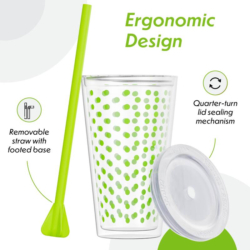 Copco Minimus Tumbler With Removable Straw And Double Wall Insulation - 24 oz.