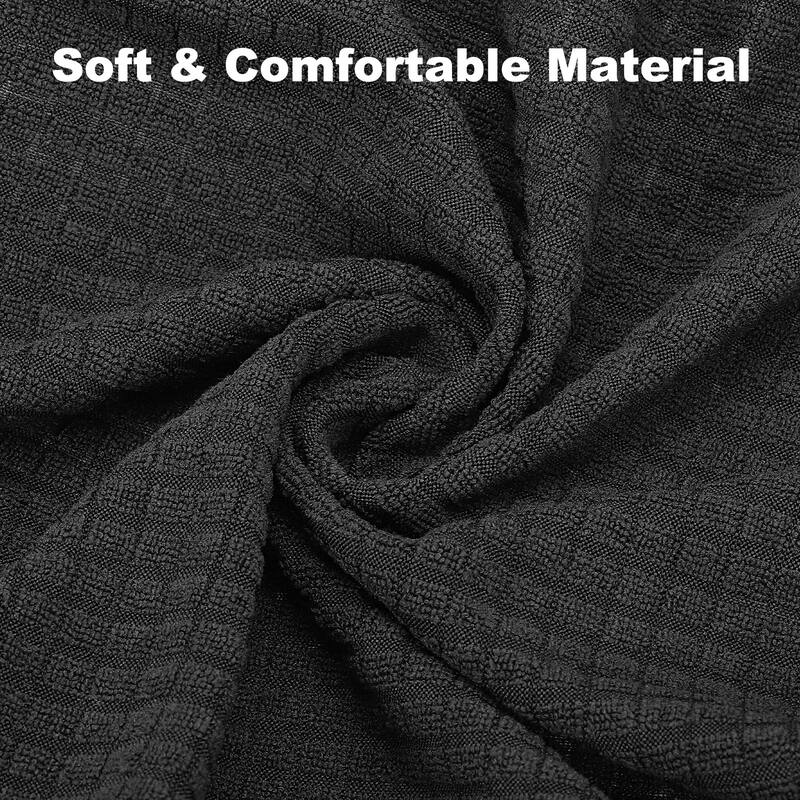 2 Pcs Chair Seat Covers Rectangle, Stretch Rectangle Bar Stool Covers