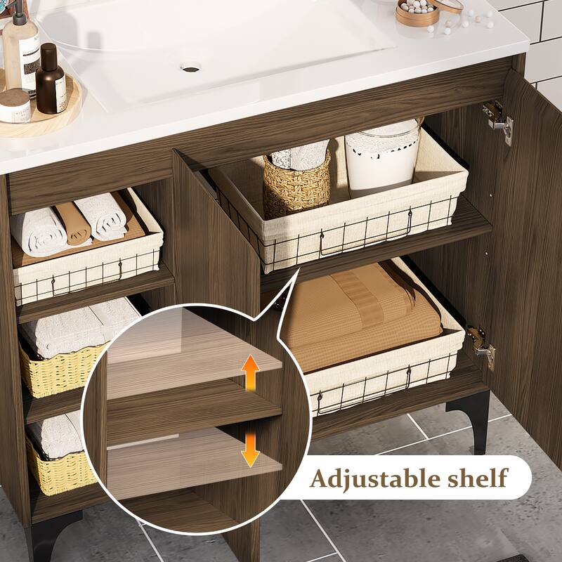 36-Inch MDF Bathroom Vanity with Sink – Functional Design for Everyday Use
