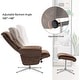 preview thumbnail 23 of 26, MCombo Swivel Recliner with Ottoman, Modern Armchair with Heavy Duty Aluminum Base