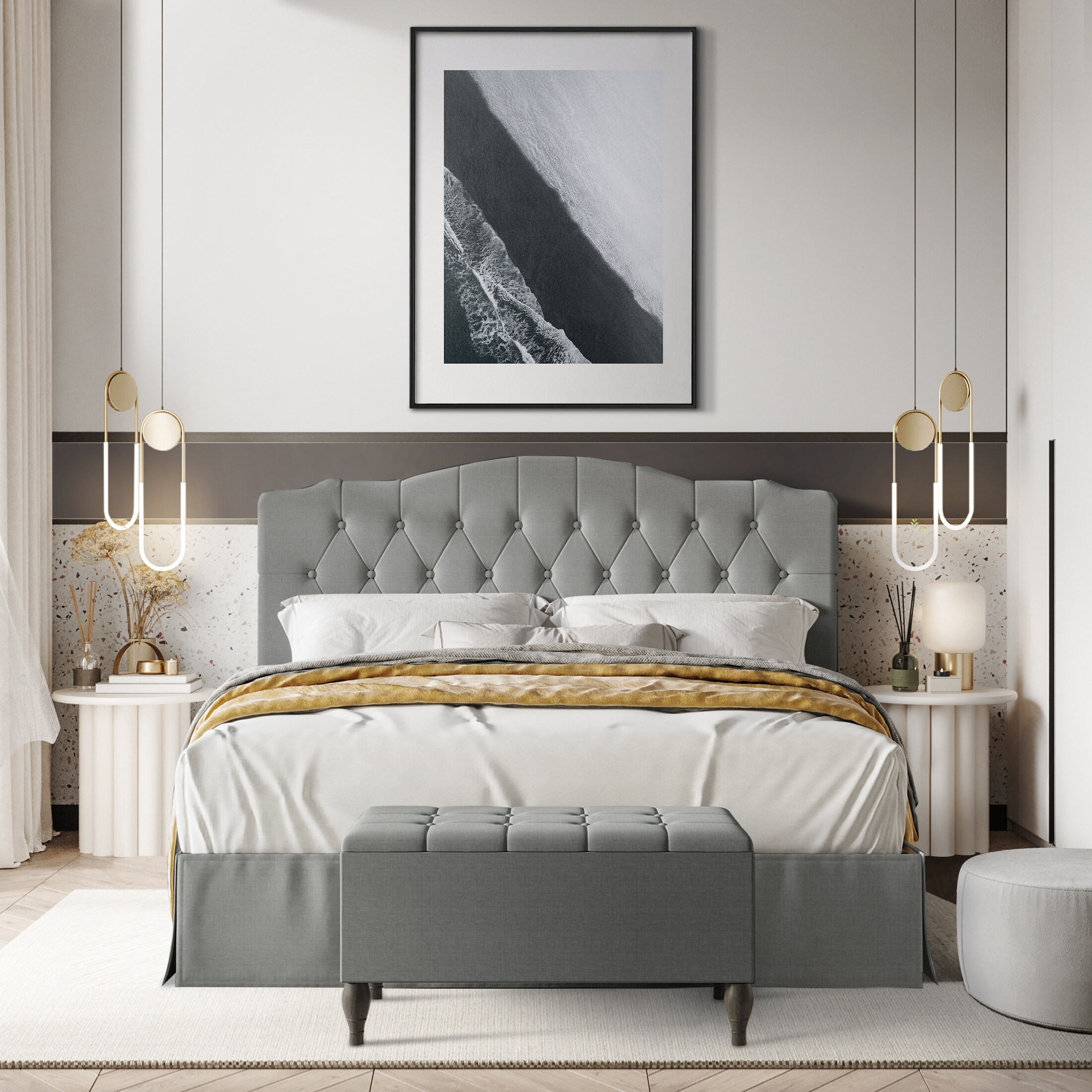 Bed and bench set deals