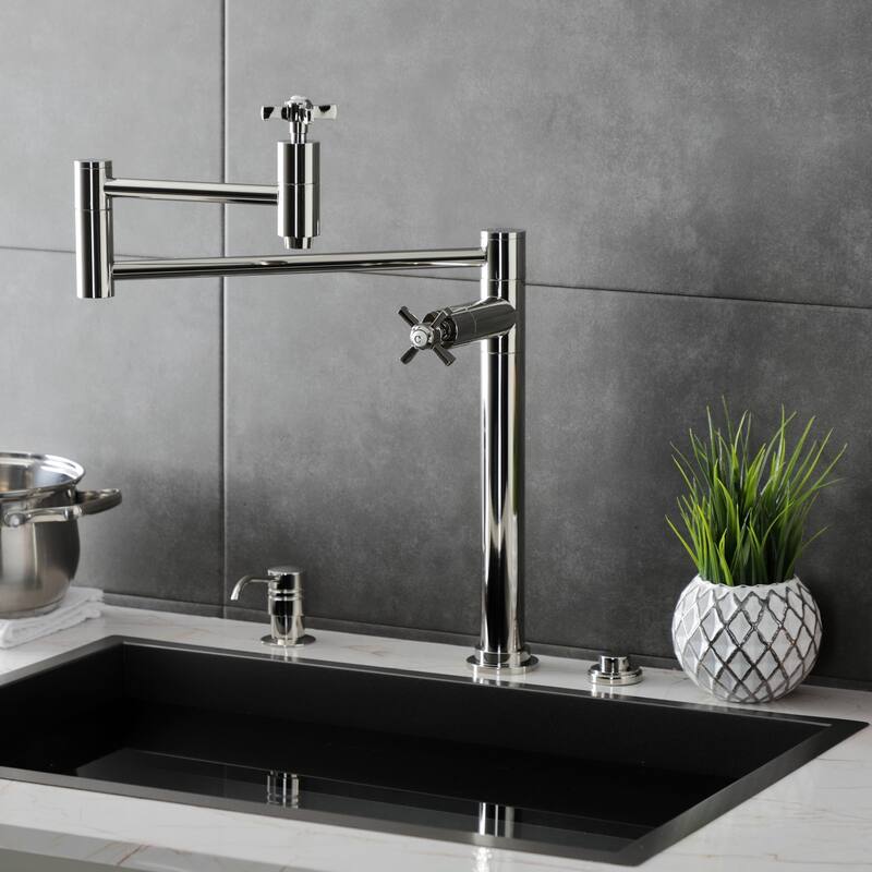 Millennium Two-Handle 1-Hole Deck Mount Pot Filler Faucet