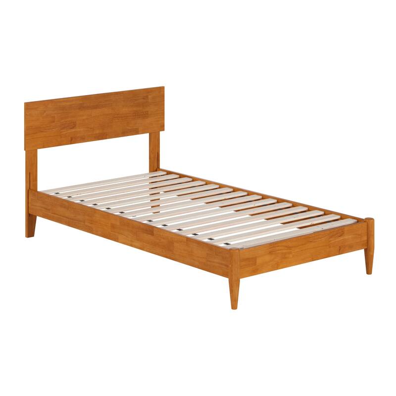Aria Solid Wood Modern Low Profile Platform Bed