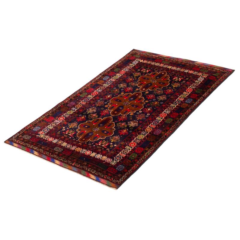 Teimani Navy Rug 3'8" x 6'2" - 3'8 x 6'2