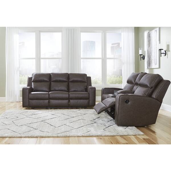 slide 2 of 37, Signature Design by Ashley Lavenhorne 2-Piece Upholstery Package - 87" W x 42" D x 43" H Brown