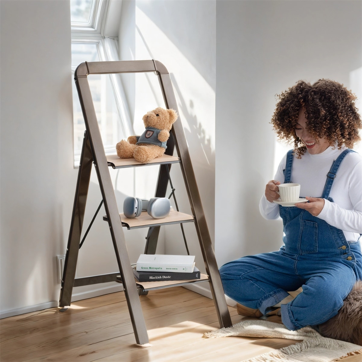 Flat folding step ladder hot sale