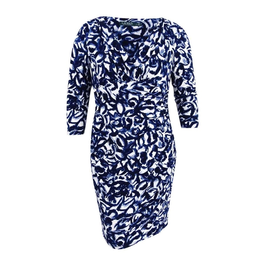 ralph lauren floral print jersey dress