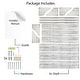 preview thumbnail 3 of 2, Wallniture Angel 20 inch Wooden Wall Shelf for Functional Storage and Display in Living Room, Kitchen, Bedroom, or Office, 3pcs