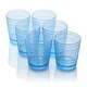 preview thumbnail 1 of 20, Certified International Santa Fe Set of 6 Acrylic DOF Glass 16 oz - 3.75"W x 3.75"D x 4.38"H Blue