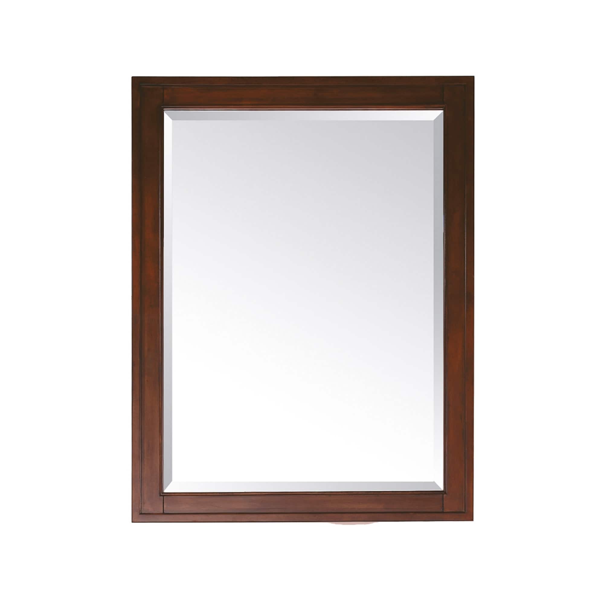 Avanity 36" x 24" Madison Beveled Mirror with Tobbacco Finish Birch