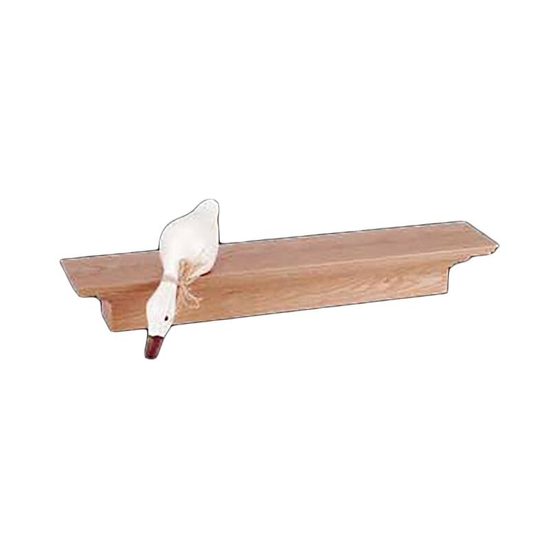 Renovators Supply Bathroom Shelves 30" Wide Wall Mounted Natural Oak Unfinished Mantle Bathroom Shelf