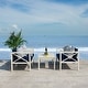 preview thumbnail 22 of 61, SAFAVIEH Outdoor Montez 4-Piece Conversation Patio Set with Accent Pillows