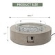 preview thumbnail 52 of 83, COSIEST 42'' Outdoor Round Propane Fire Pit w Wind Guard and Fire Glass