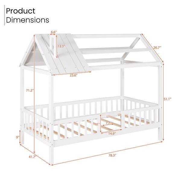 Maia Twin Canopy Bed with Fence Bed Bath & Beyond 36018832