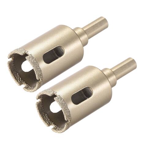 Vacuum Brazed Diamond Drill Bits Hole Saw for Porcelain Marble Glass - 25mm
