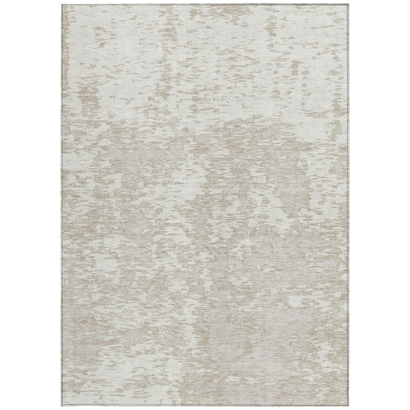 HomeRoots Abstract Transitional Rectangle Outdoor Rug