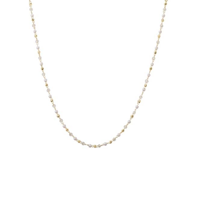 Victoria Townsend Pearl Crystal & Bead Chain Necklace