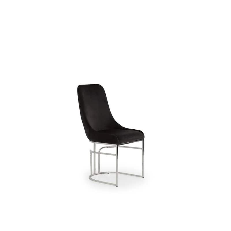 Modern Style 2pc Dinning Chairs Made With Wood And Steel Legs