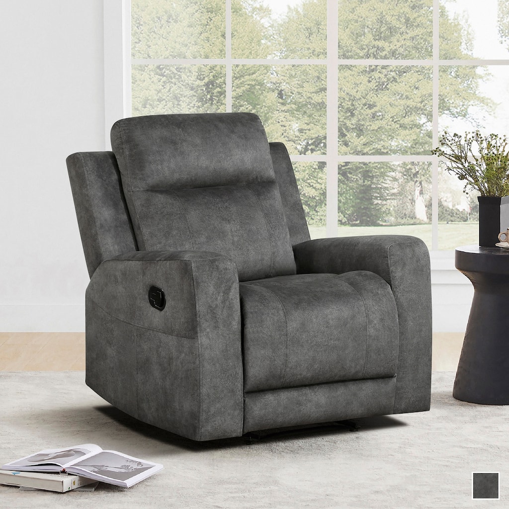 Liriope Microfiber Manual Reclining Chair