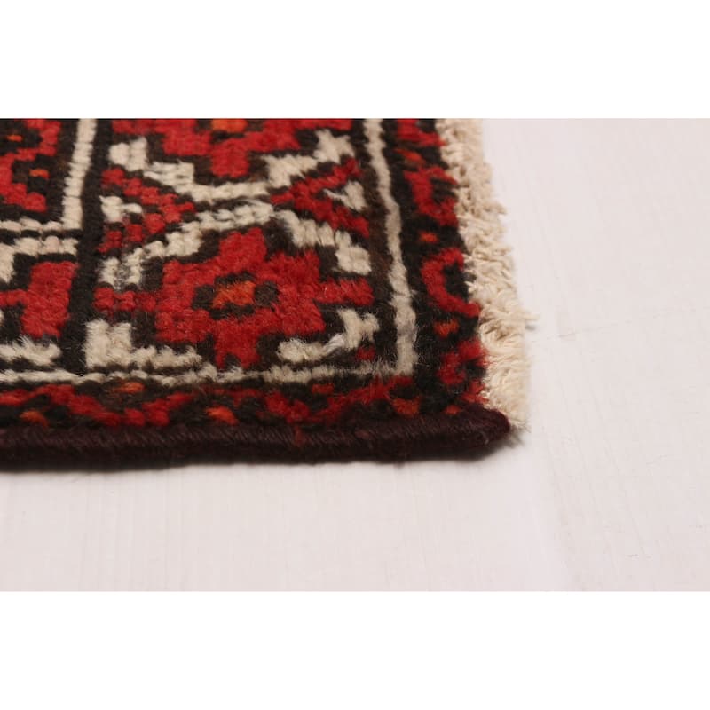 ECARPETGALLERY Hand-knotted Andelz Dark Red Wool Rug - 3'9 x 6'4