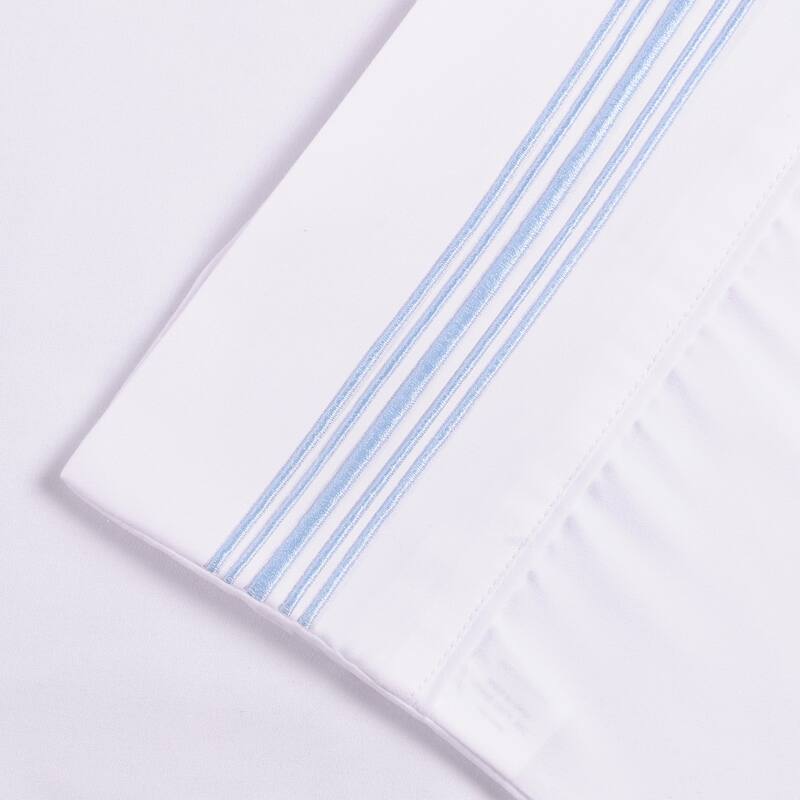 Superior Embroidered Microfiber Deep Pocket Bed Sheet Set