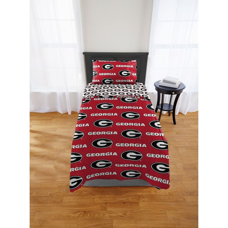 NCAA Georgia Bulldogs 4-piece Twin XL Bed in a Bag Set