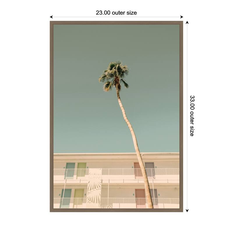 Kate and Laurel PS I Love You by Alicia Bock Framed Canvas Wall Art Print